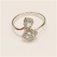 Anello Vidali Gioielli Donna in Oro bianco Zircone ANOR-29-34 - ANOR-29-34